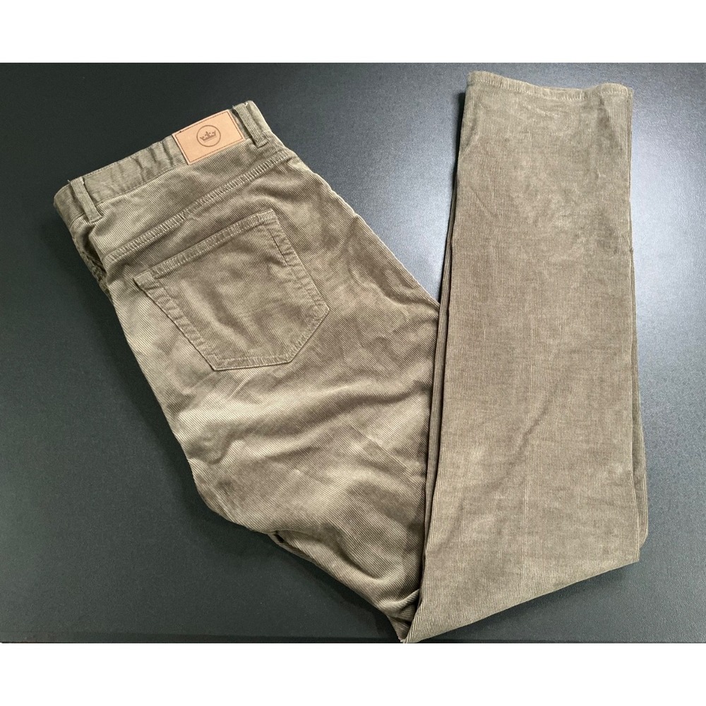 Peter Millar Soft Corduroy Pants Mens Brown size 36x33